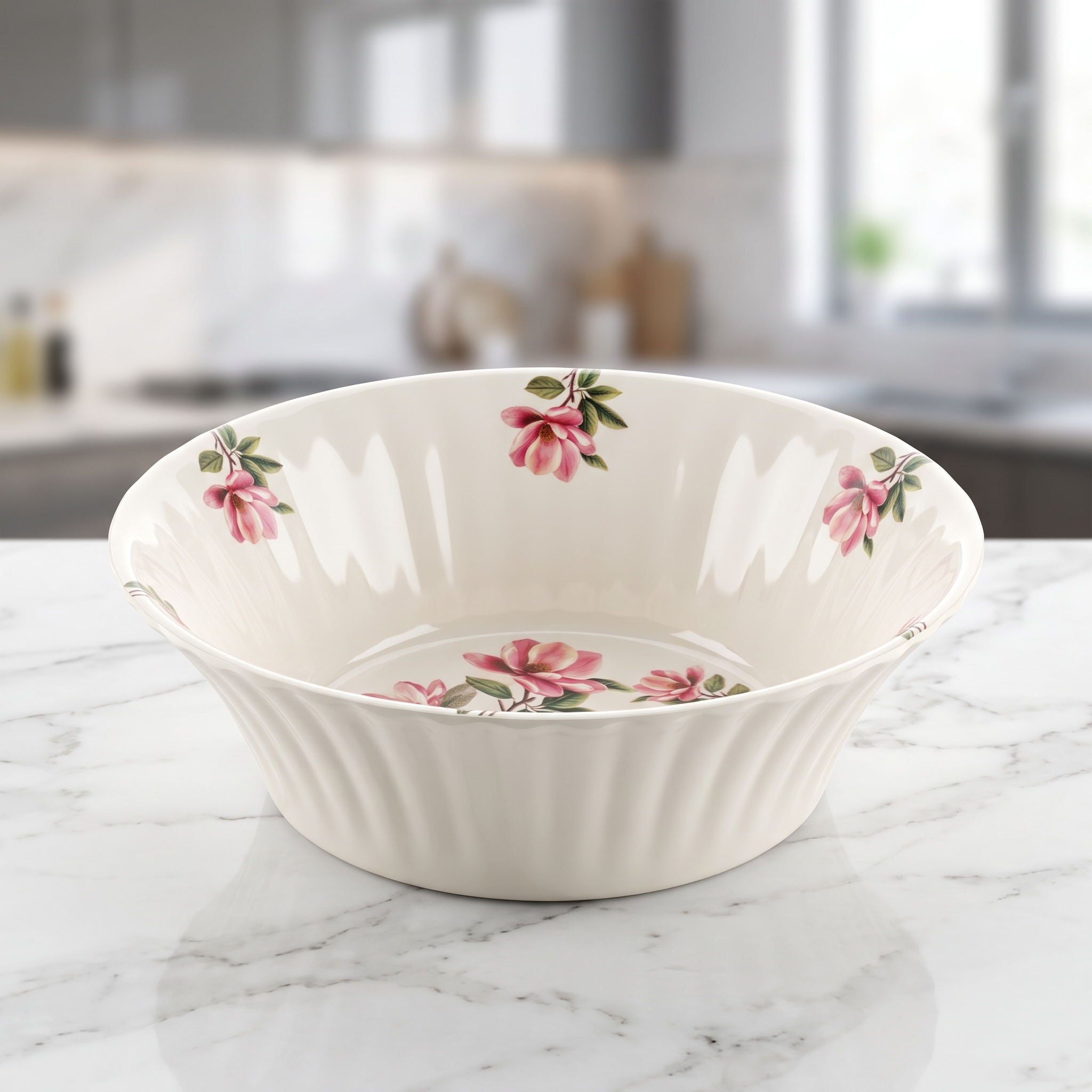 Blush Pink Floral Melamine 72 Piece Dinner Set | YB Melamine - Image 5
