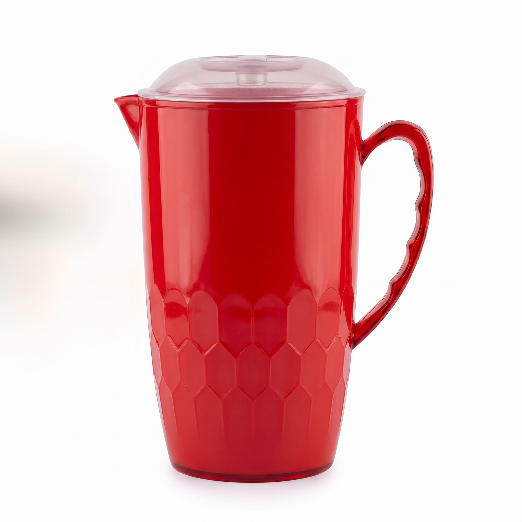 Crystal Vibrant Red Water Set with Jug and Glasses | YB Melamine - Image 2