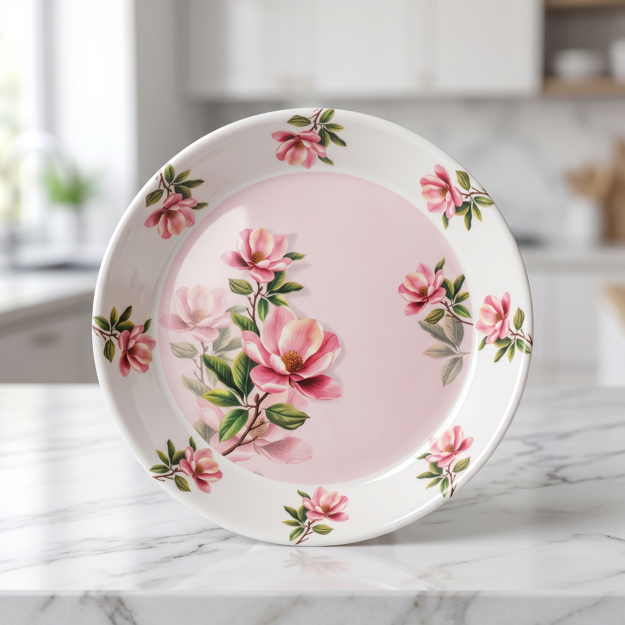 Blush Pink Floral Melamine 72 Piece Dinner Set | YB Melamine - Image 8