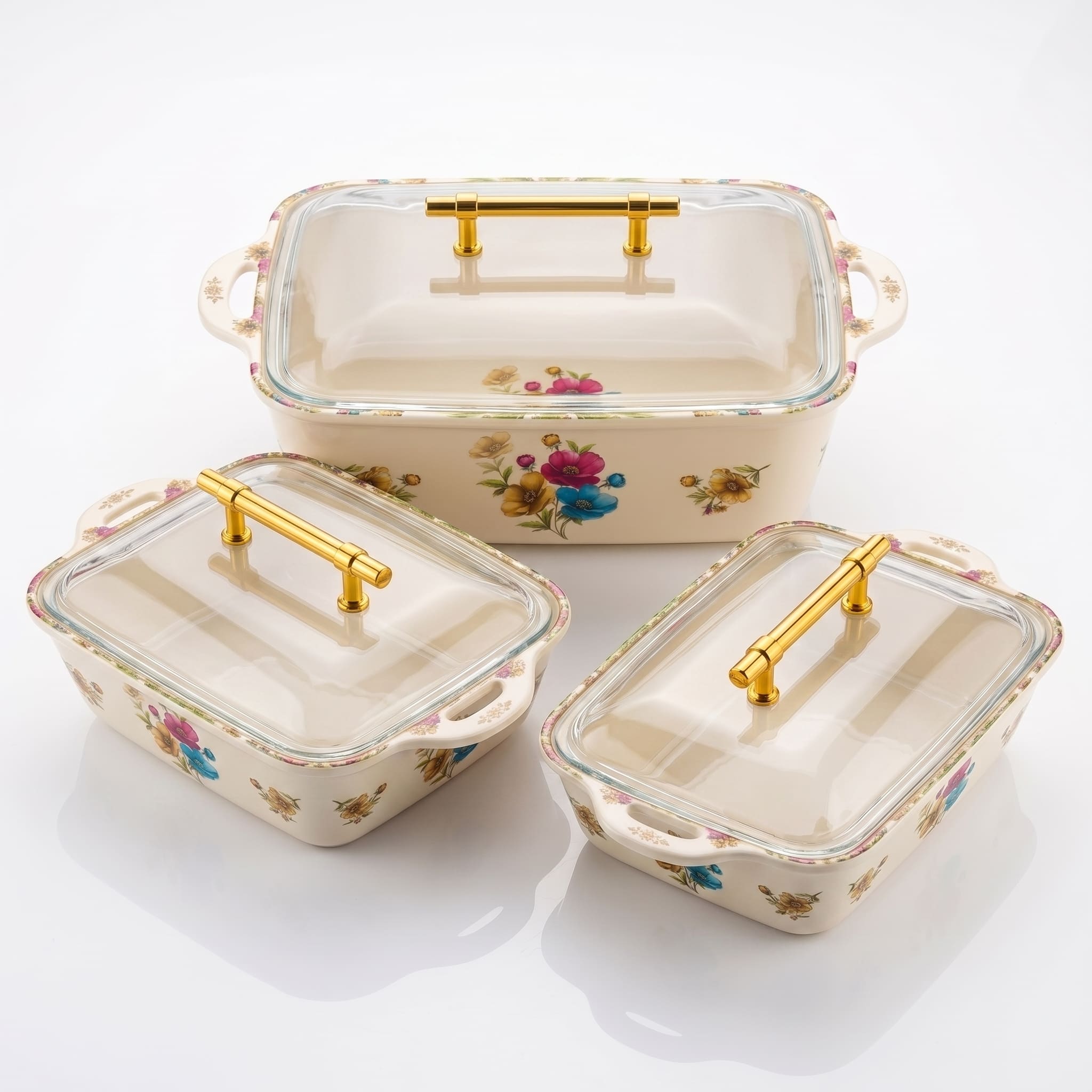 Boho Bright Floral Blossom 72 Piece Melamine Dinner Set | YB Melamine - Image 5