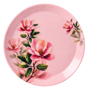 Blush Pink Floral Melamine 72 Piece Dinner Set | YB Melamine
