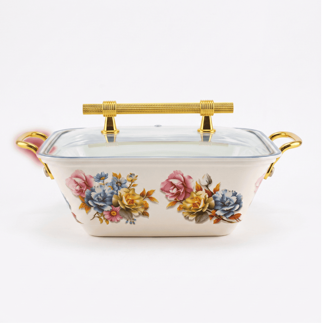 Vintage Pastel Floral 72 Piece Melamine Dinner Set | YB Melamine - Image 4