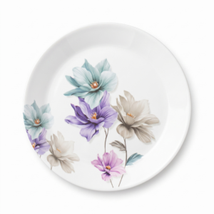 Mint & Purple Blossom 72 Piece Melamine Dinner Set | YB Melamine