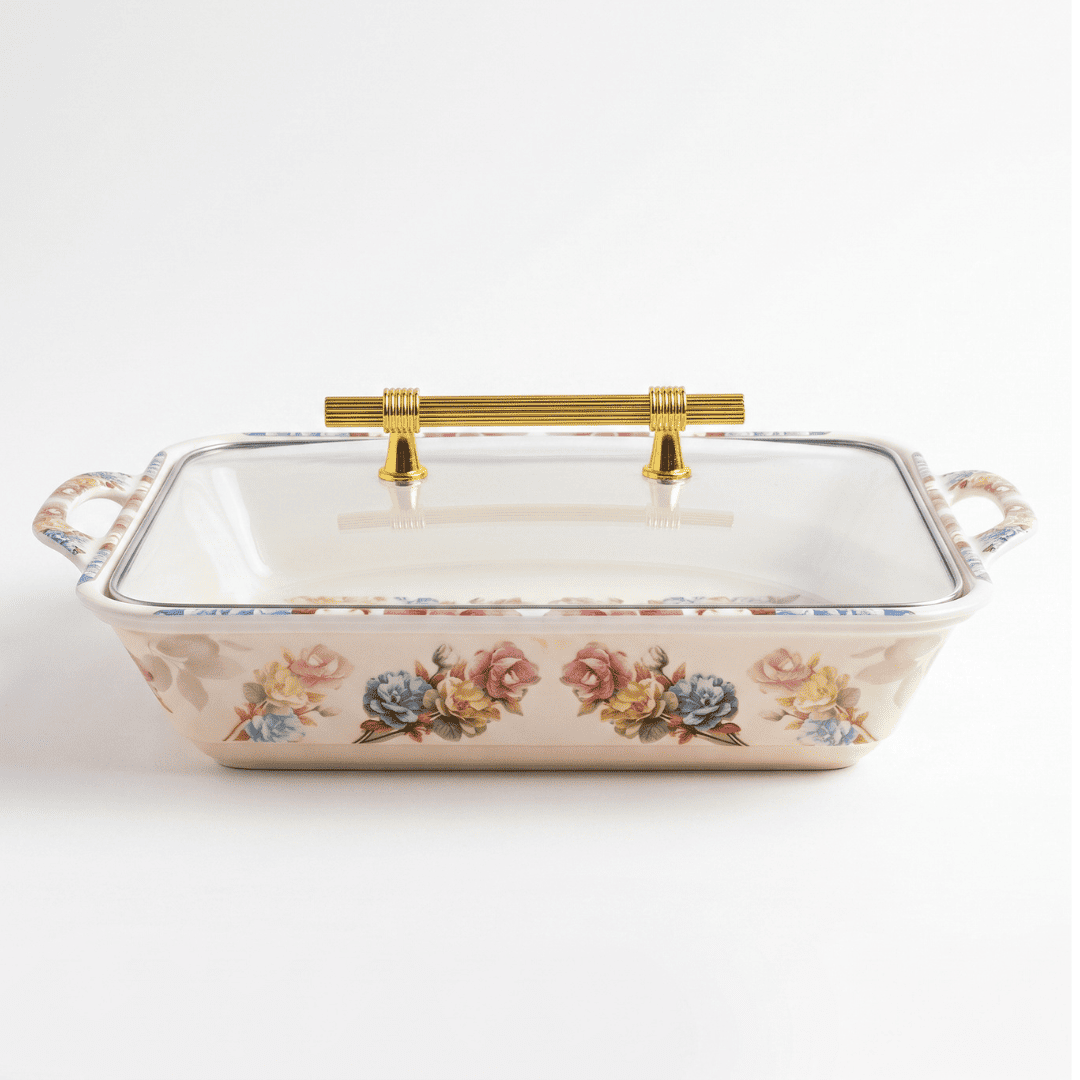 Vintage Pastel Floral 72 Piece Melamine Dinner Set | YB Melamine - Image 3