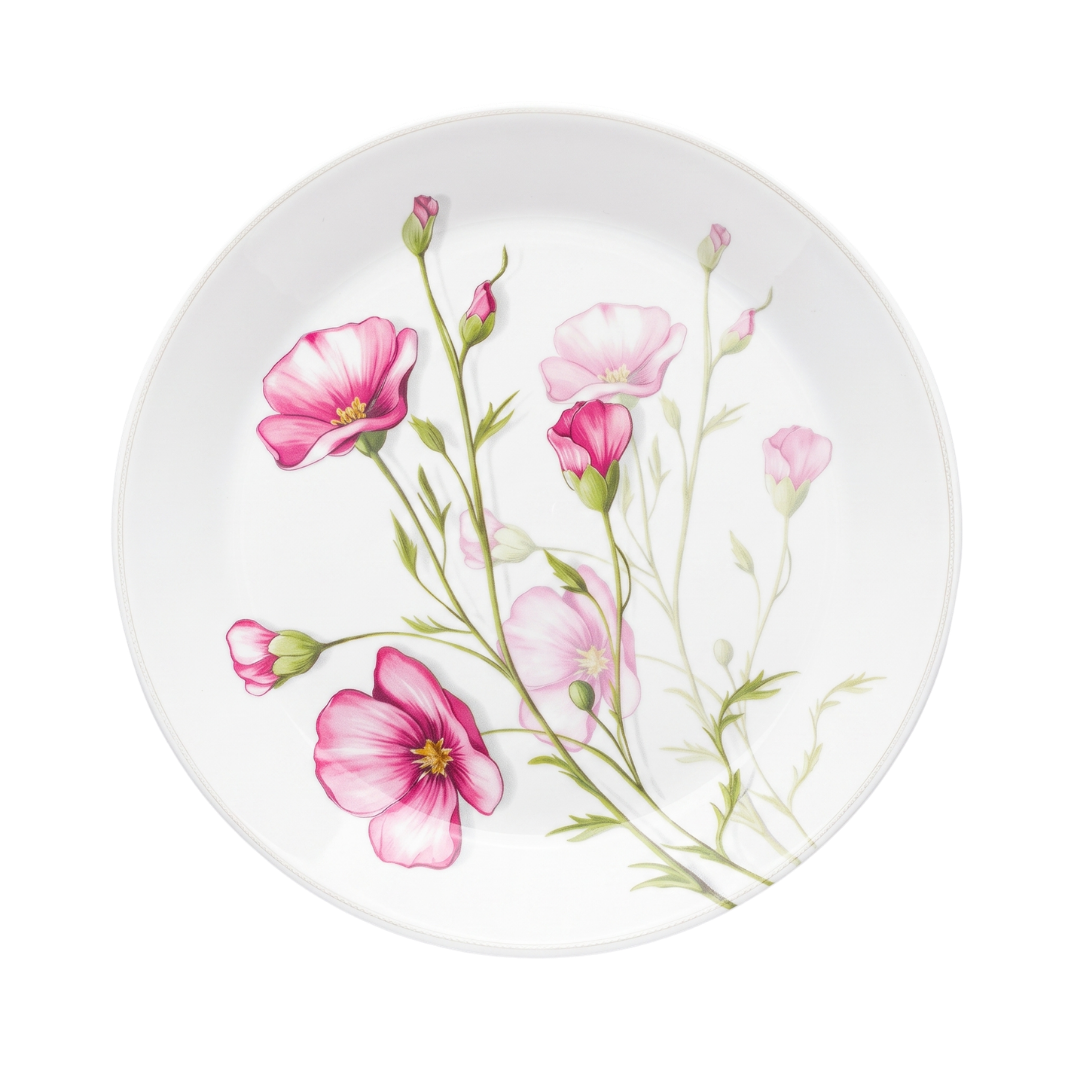 Wild Pink Blossom 72 Piece Melamine Dinner Set | YB Melamine