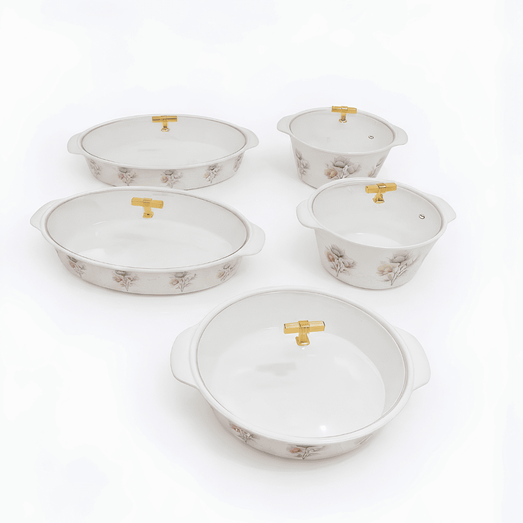 Floral Print 72 Piece Melamine Dinner Set | YB Melamine - Image 5