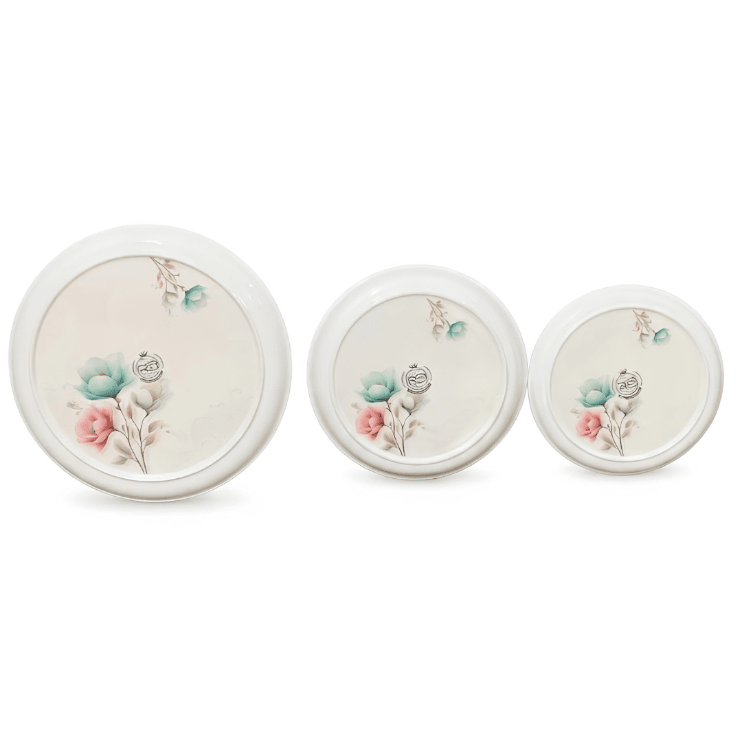 Floral Print 72 Piece Melamine Dinner Set | YB Melamine - Image 2