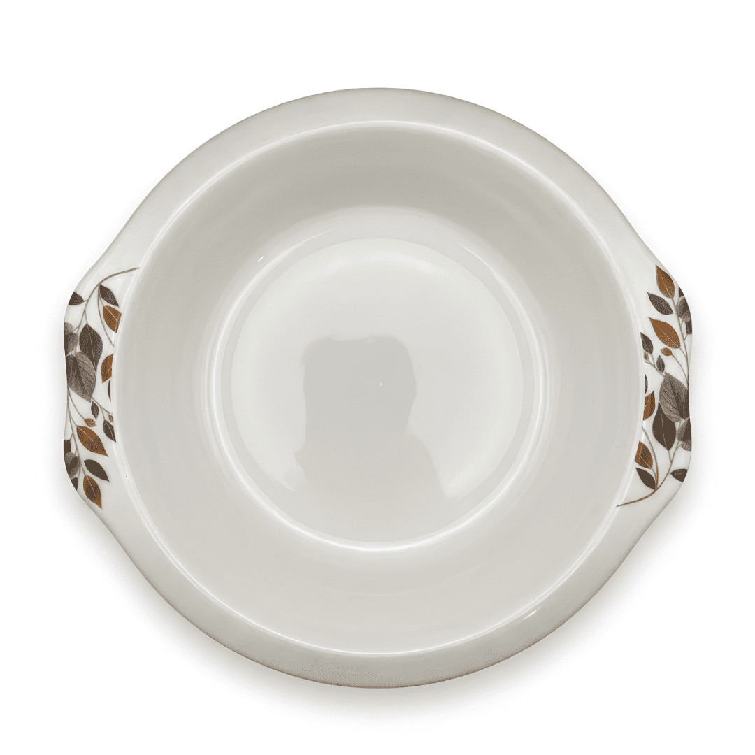 Bronze & Charcoal Foliage 80 Piece Double Glazed Melamine Dinner Set | YB Melamine - Image 5