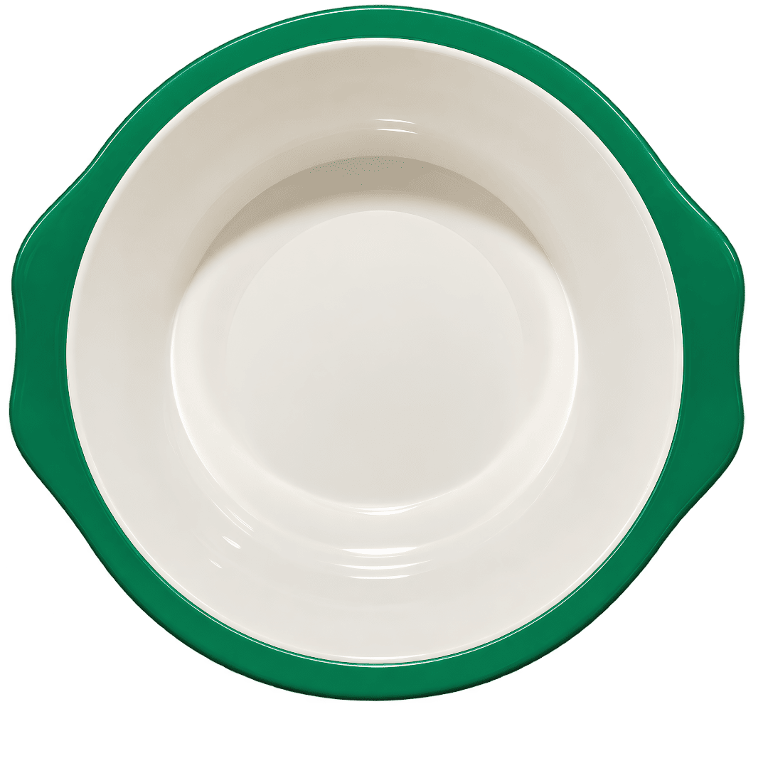 Emerald Green & Gold Feathers 80 Piece Double Glazed Melamine Dinner Set | YB Melamine - Image 4