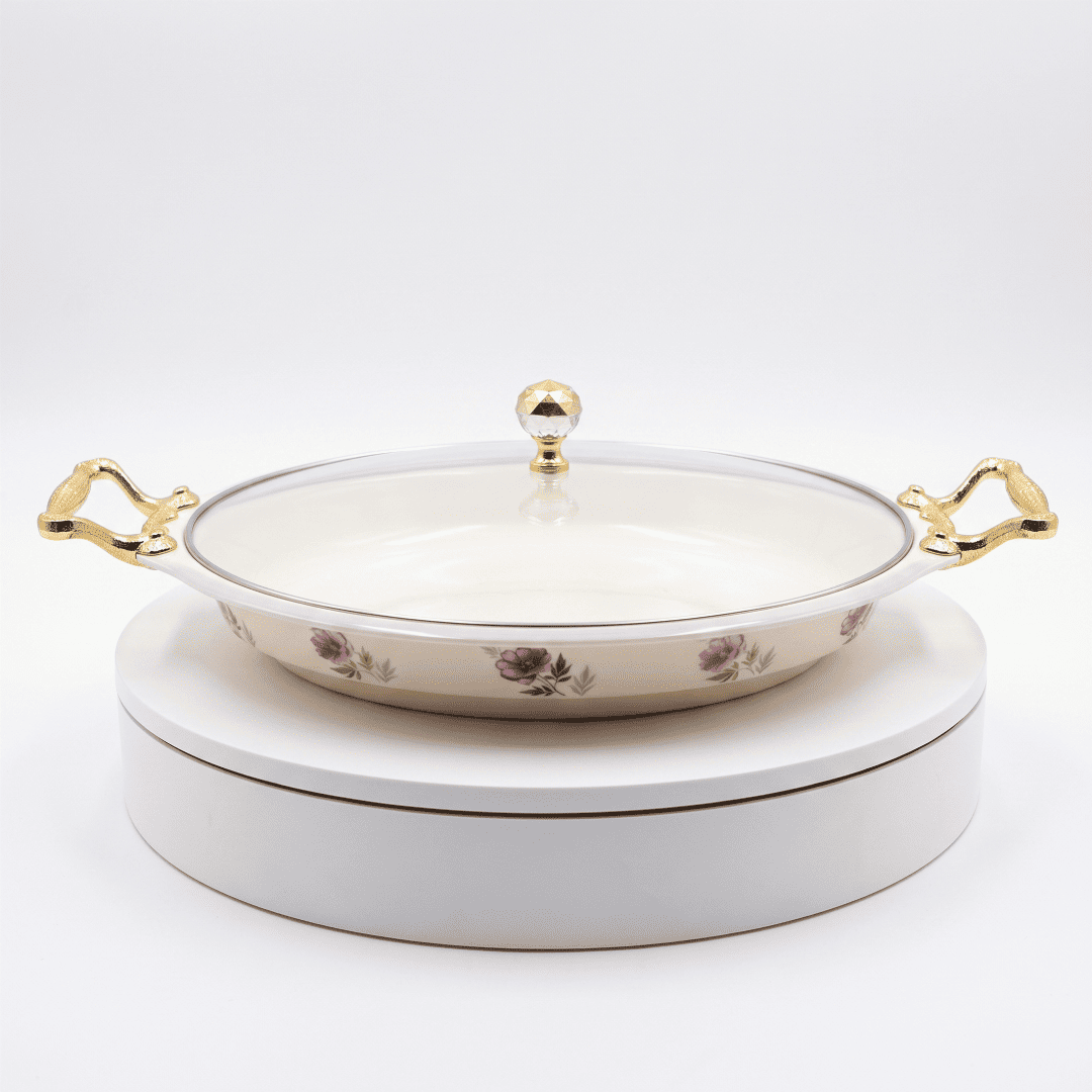 Amethyst Blossom Double Glazed 80 Piece Melamine Dinner Set | YB Melamine - Image 7