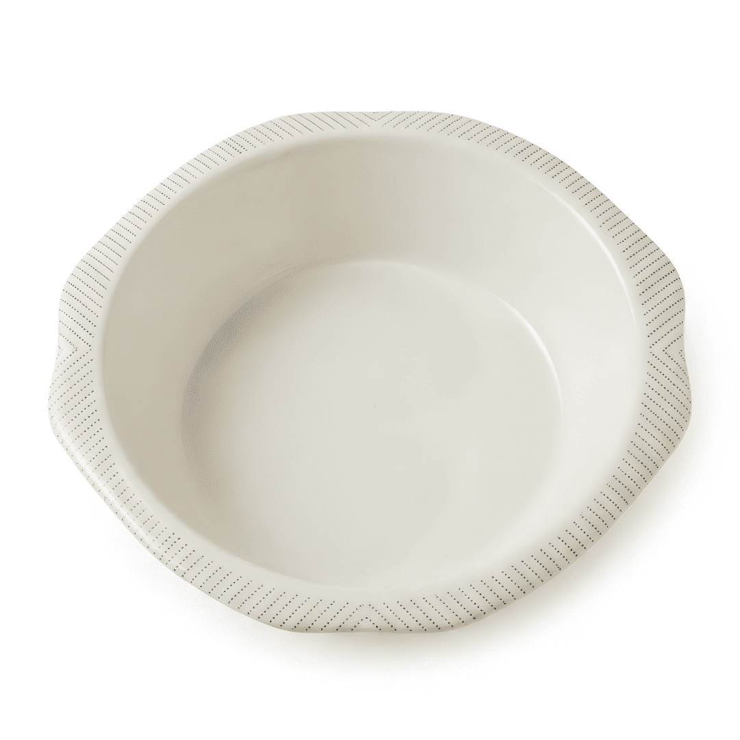 Modern Lines & Neutral Weave 80 Piece Double Glazed Melamine Dinner Set | YB Melamine - Image 4